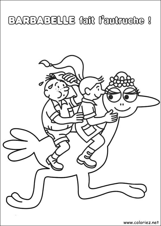 Coloriage de Barbapapa à imprimer