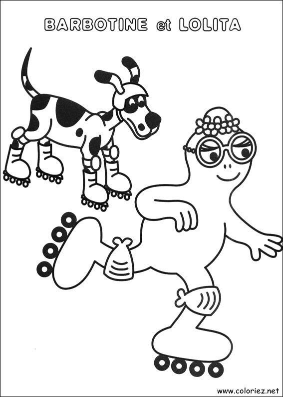 Coloriage de Barbapapa à imprimer