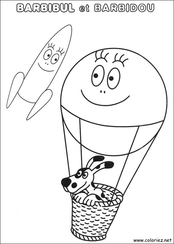 Coloriage de Barbapapa à imprimer
