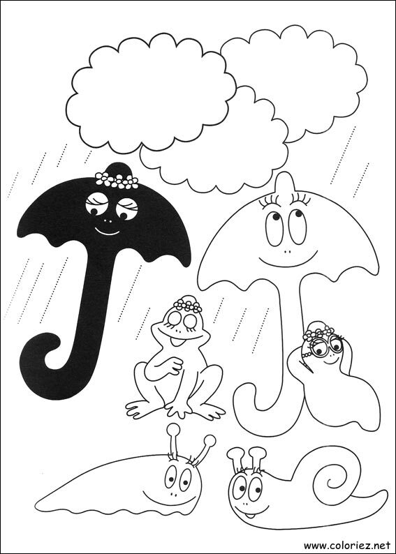 Coloriage de Barbapapa à imprimer