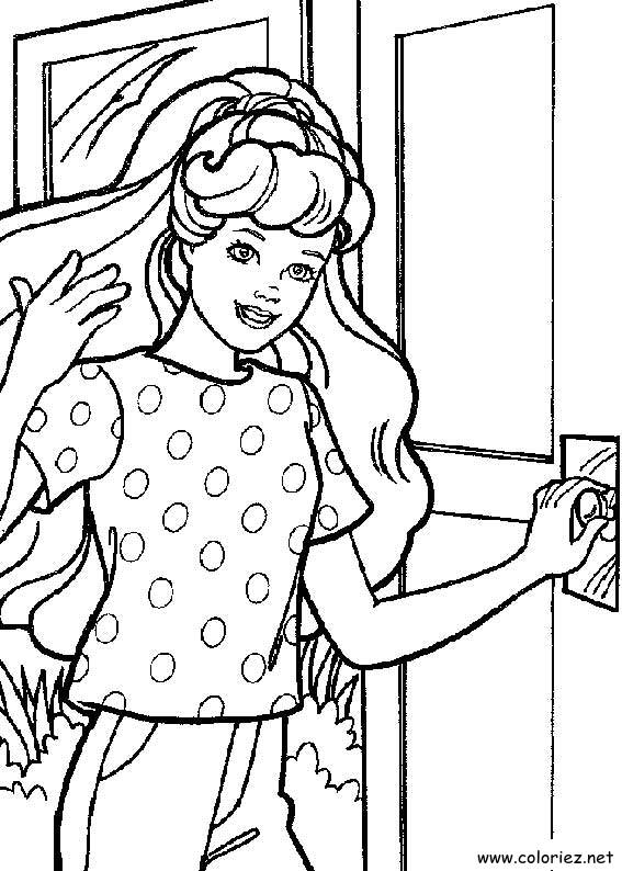 Coloriage de Barbie à imprimer !