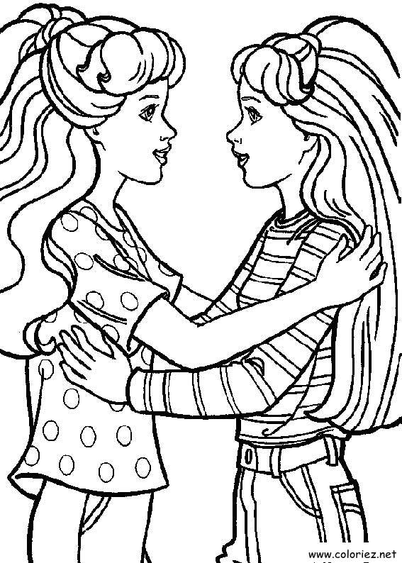 Coloriage de Barbie à imprimer !