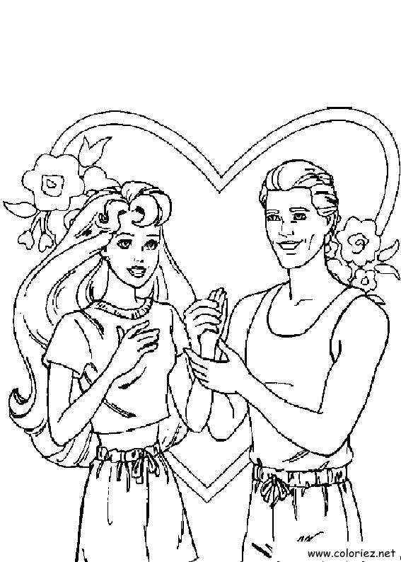 Coloriage de Barbie à imprimer !