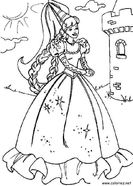 Coloriage de Barbie à imprimer !