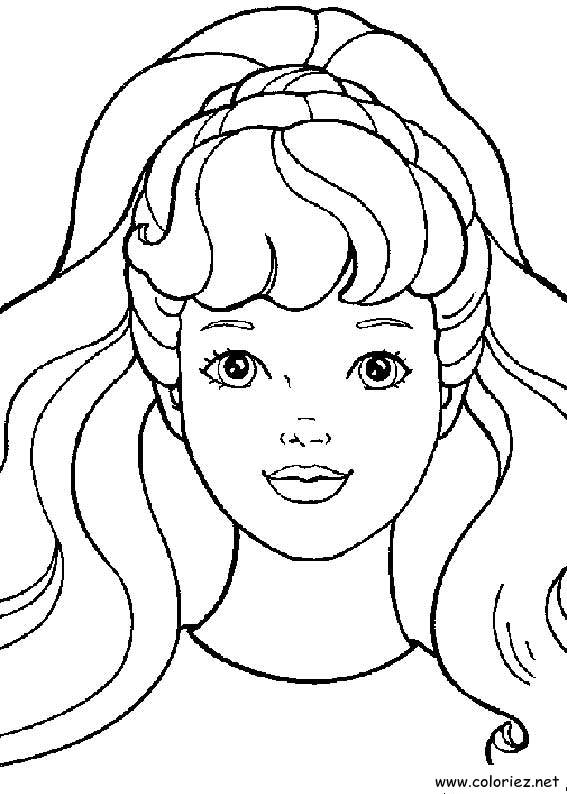 Coloriage de Barbie à imprimer !