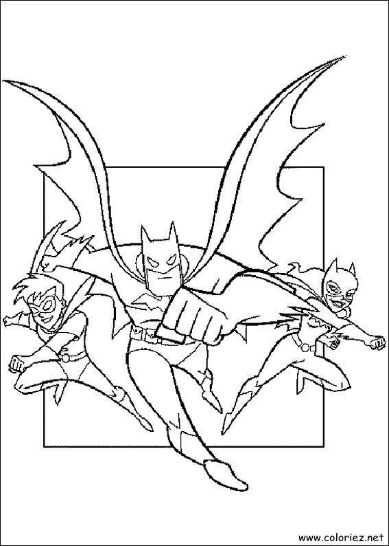 Coloriage de Batman à imprimer !