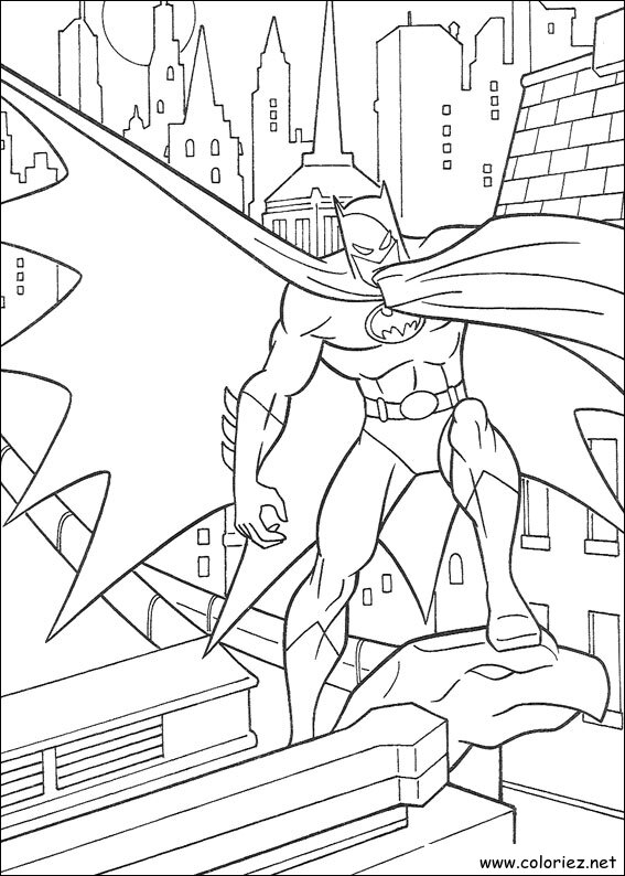 Coloriage de Batman à imprimer !