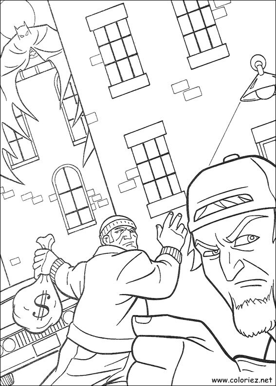 Coloriage de Batman à imprimer !