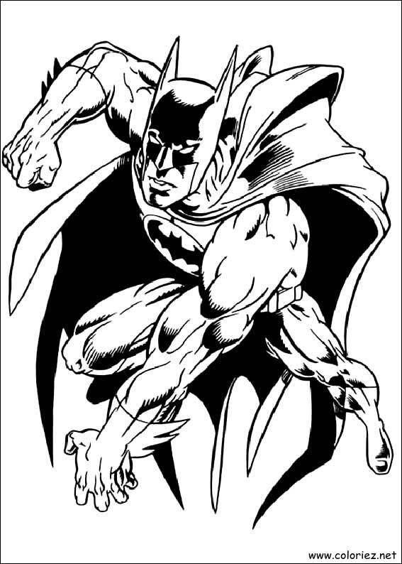 Coloriage de Batman à imprimer !