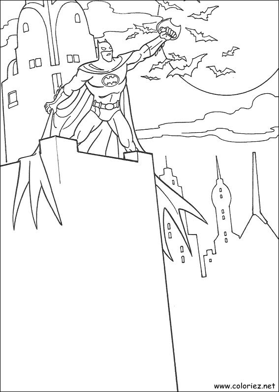 Coloriage de Batman à imprimer !