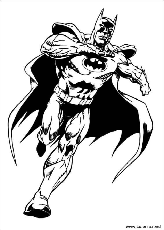 Coloriage de Batman à imprimer !