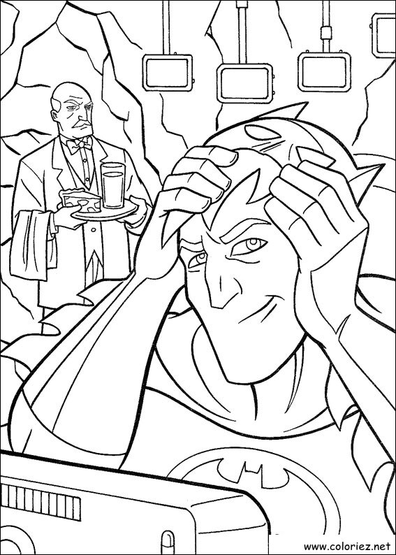 Coloriage de Batman à imprimer !