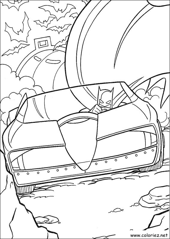 Coloriage de Batman à imprimer !
