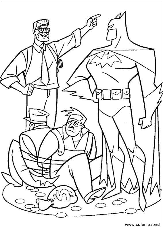 Coloriage de Batman à imprimer !