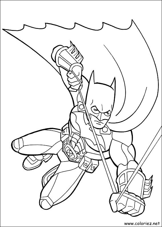 Coloriage de Batman à imprimer !