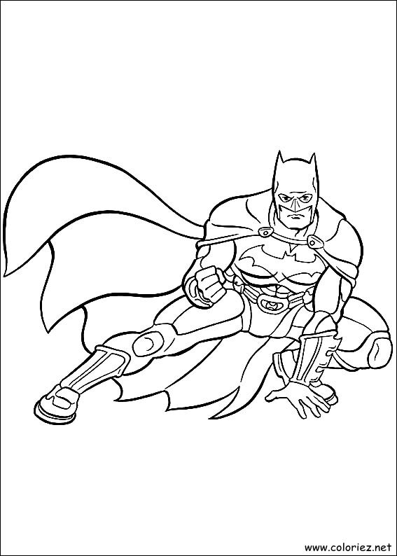 Coloriage de Batman à imprimer !