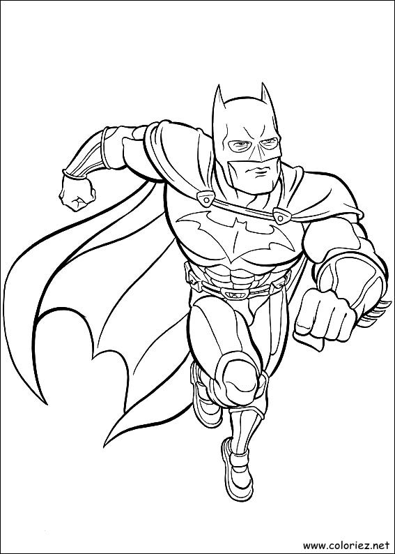 Coloriage de Batman à imprimer !
