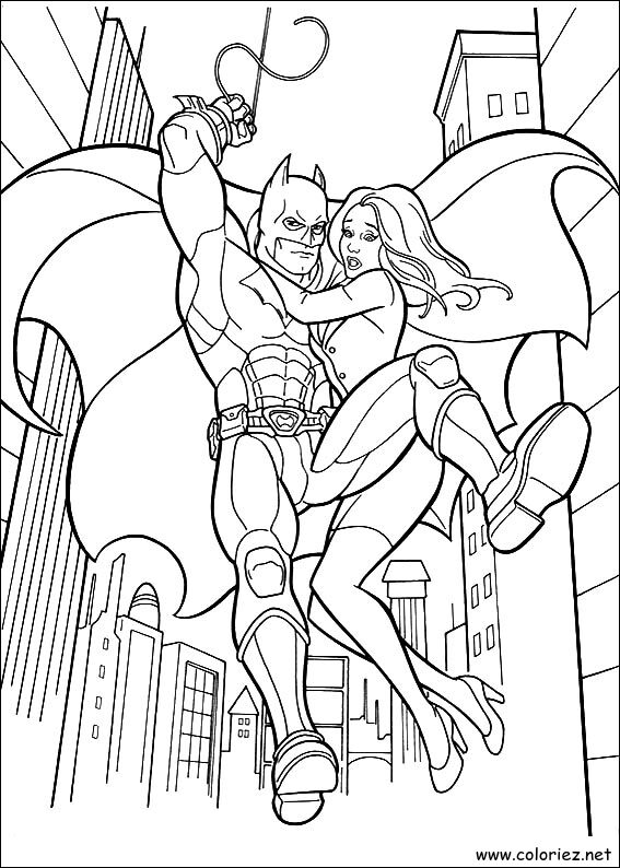 Coloriage de Batman à imprimer !