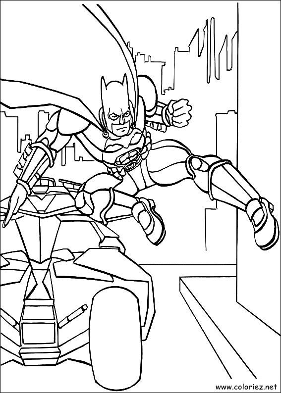 Coloriage de Batman à imprimer !