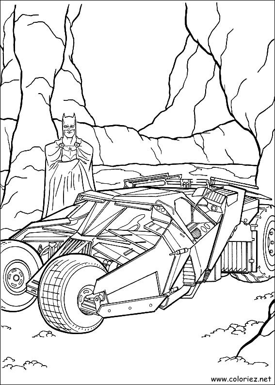 Coloriage de Batman à imprimer !