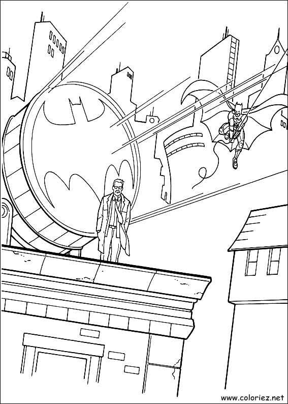 Coloriage de Batman à imprimer !