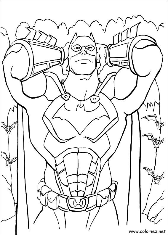 Coloriage de Batman à imprimer !