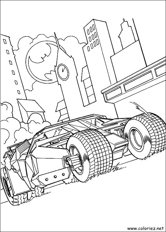 Coloriage de Batman à imprimer !