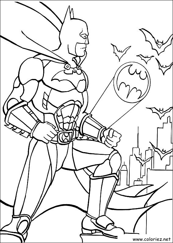 Coloriage de Batman à imprimer !