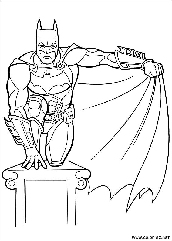 Coloriage de Batman à imprimer !
