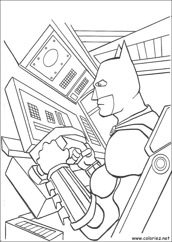 Coloriage de Batman à imprimer !