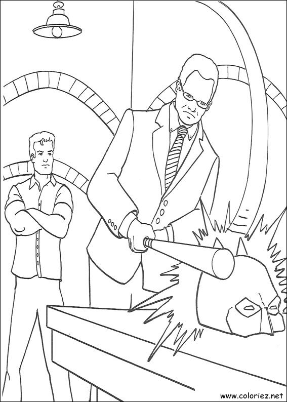 Coloriage de Batman à imprimer !