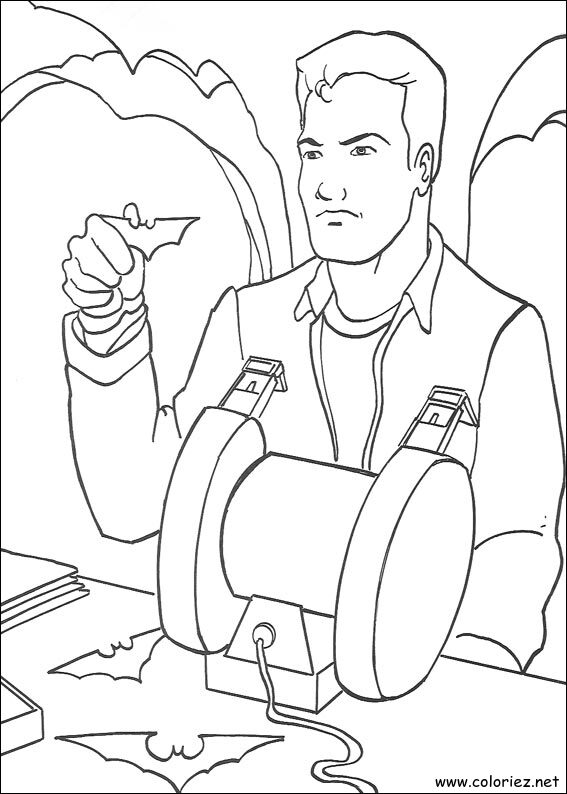 Coloriage de Batman à imprimer !