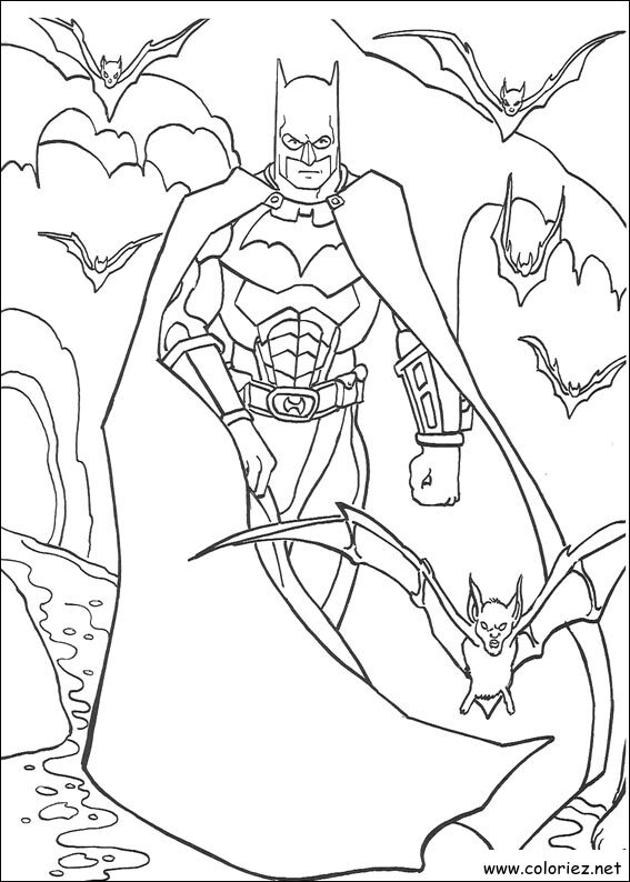 Coloriage de Batman à imprimer !