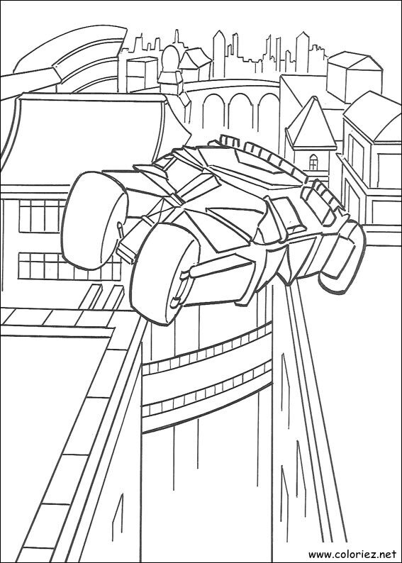 Coloriage de Batman à imprimer !