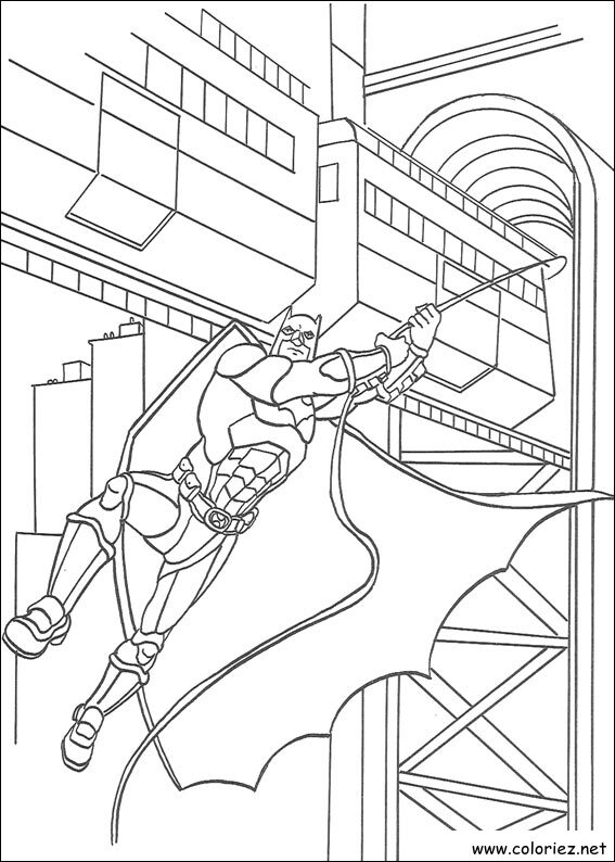 Coloriage de Batman à imprimer !