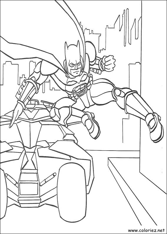 Coloriage de Batman à imprimer !