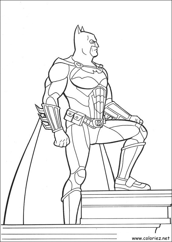 Coloriage de Batman à imprimer !