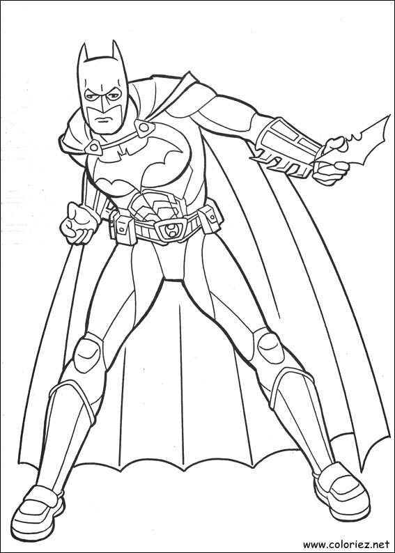 Coloriage de Batman à imprimer !