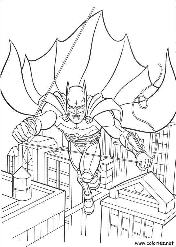 Coloriage de Batman à imprimer !