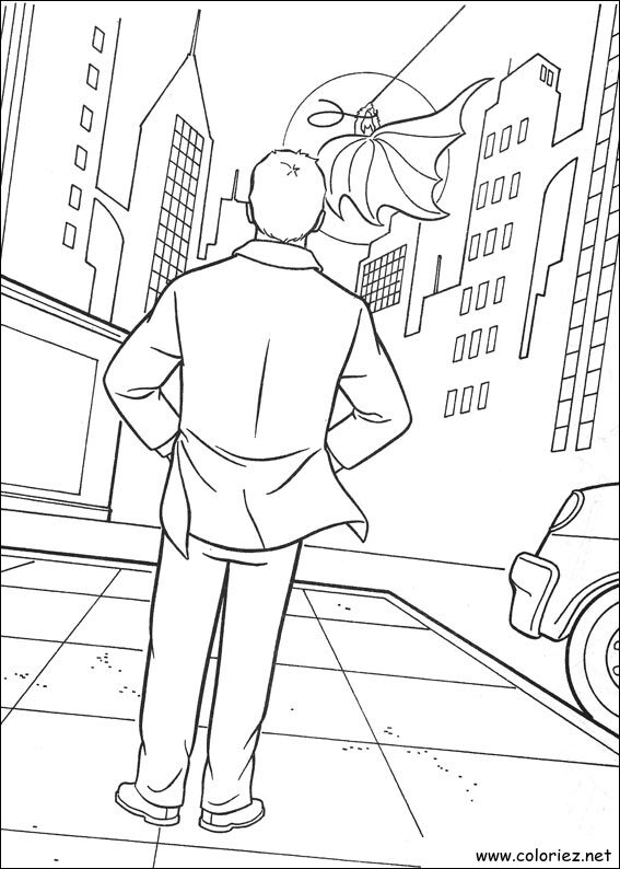 Coloriage de Batman à imprimer !