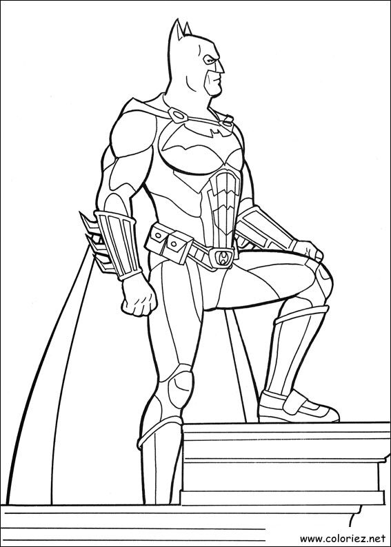 Coloriage de Batman à imprimer !