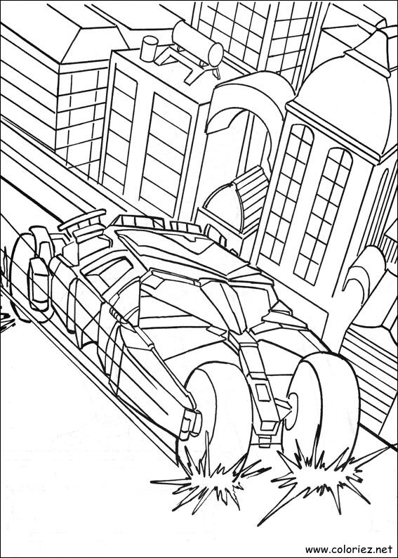 Coloriage de Batman à imprimer !