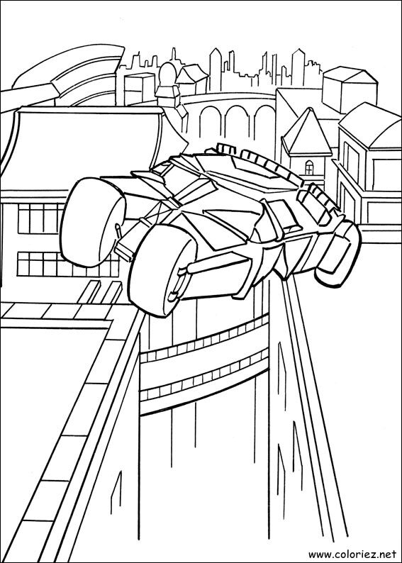 Coloriage de Batman à imprimer !