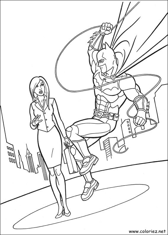 Coloriage de Batman à imprimer !