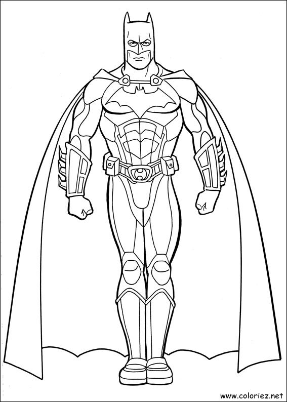 Coloriage de Batman à imprimer !