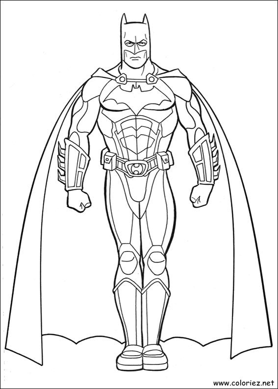 Coloriage de Batman à imprimer !