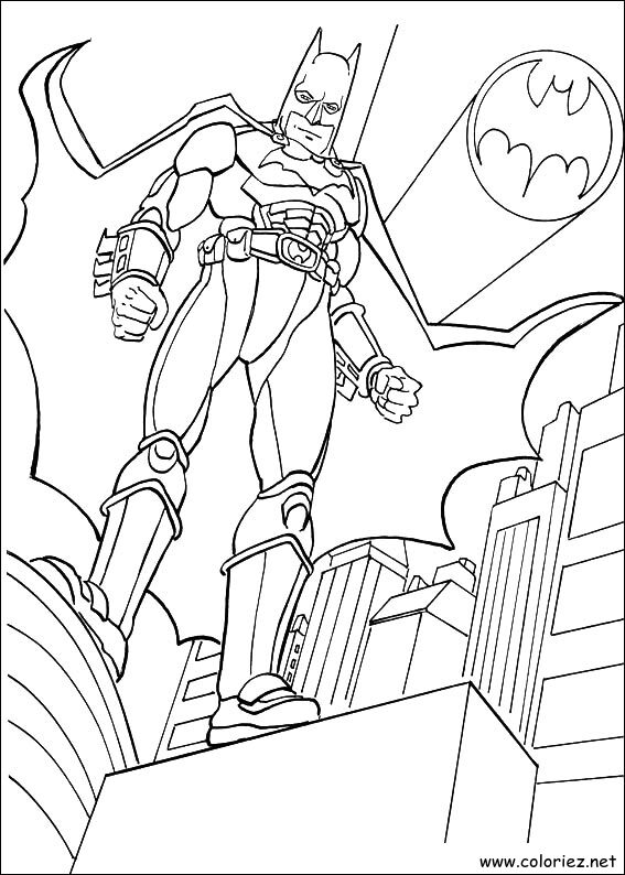 Coloriage de Batman à imprimer !