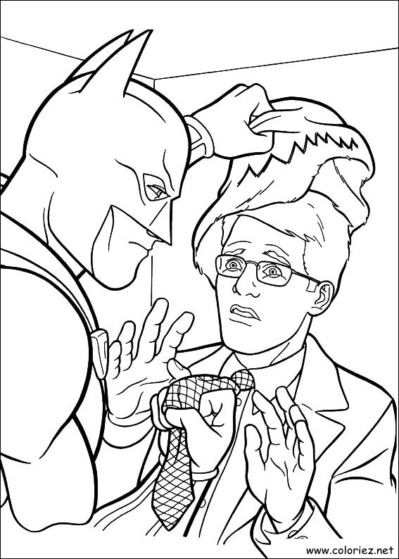 Coloriage de Batman à imprimer !