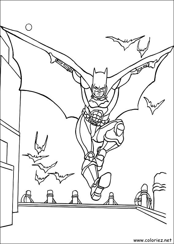 Coloriage de Batman à imprimer !