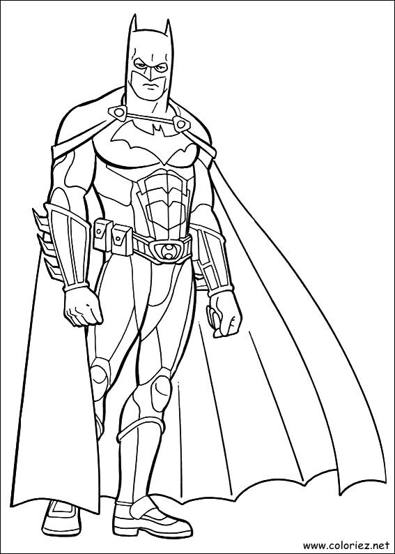 Coloriage de Batman à imprimer !